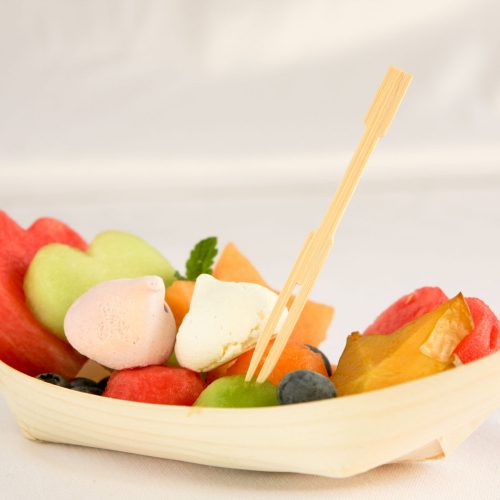 Bambusz falatka pálcika - 9 cm - 40 db / csomag (56261)