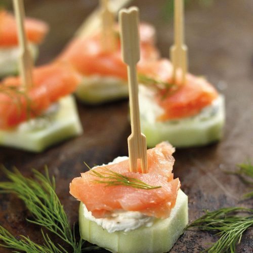 Bambusz falatka pálcika - 9 cm - 40 db / csomag (56261)