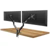 Delight Monitor és TV tartókonzol - dupla karos, teleszkópos - asztallapra rögzíthető - 62 cm, 30" (39684)