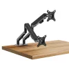 Delight Monitor és TV tartókonzol - dupla karos, teleszkópos - asztallapra rögzíthető - 62 cm, 30" (39684)