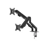 Delight Monitor és TV tartókonzol - dupla karos, teleszkópos - asztallapra rögzíthető - 62 cm, 30" (39684)