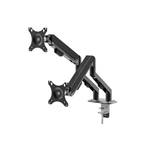 Delight Monitor és TV tartókonzol - dupla karos, teleszkópos - asztallapra rögzíthető - 62 cm, 30" (39684)