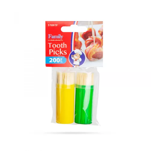 Family Fogpiszkáló tárolóval 2 x 100 db (57097F)