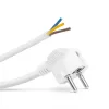 Delight Hálózati szerelhető tápkábel dugóval - 1,5 m kábellel - 3 x 1,5 mm² - fehér (05941A)