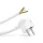 Delight Hálózati szerelhető tápkábel dugóval - 1,5 m kábellel - 3 x 1,5 mm² - fehér (05941A)
