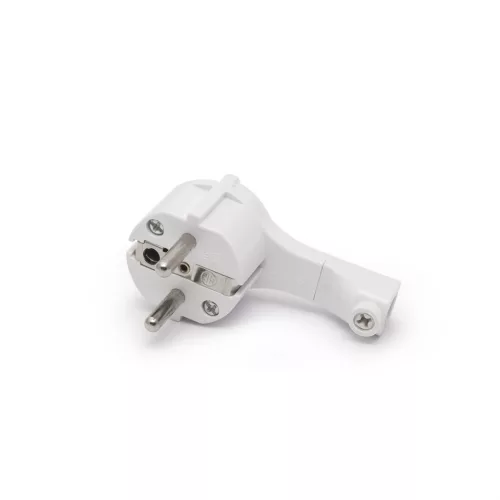 Delight Lengő dugó 250V~50Hz / 16A fehér 90°-os (05950WH)