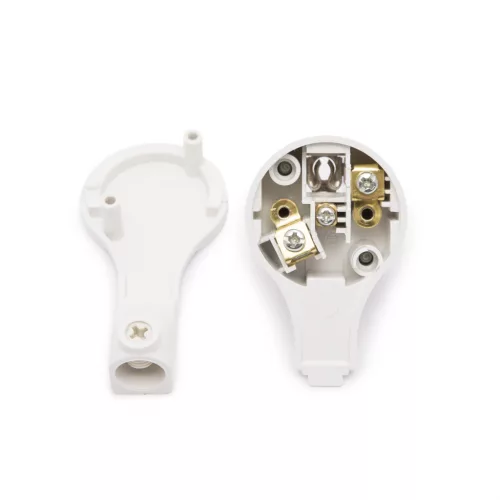 Delight Lengő dugó 250V~50Hz / 16A fehér 90°-os (05950WH)