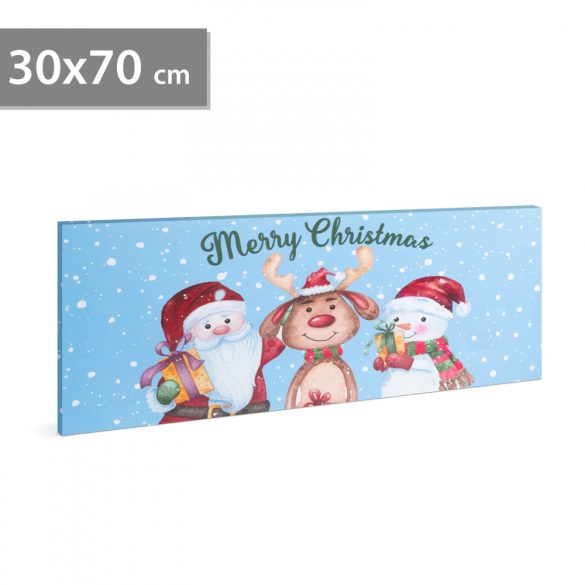 Family Karácsonyi LED-es hangulatkép - fali akasztóval, 2 x AA, 70 x 30 cm (58464)