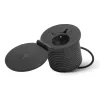 Delight Rejtett, beépíthető konnektor + USB + Type-C + Vezeték nélküli töltő (20462BK)
