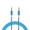 Delight AUX audiókábel -  3,5 mm-es sztereó audio-jackkábel szövet bevonat 4 szín - 1 m (55437)