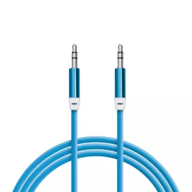   Delight AUX audiókábel -  3,5 mm-es sztereó audio-jackkábel szövet bevonat 4 szín - 1 m (55437)