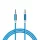Delight AUX audiókábel -  3,5 mm-es sztereó audio-jackkábel szövet bevonat 4 szín - 1 m (55437)