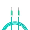 Delight AUX audiókábel -  3,5 mm-es sztereó audio-jackkábel szövet bevonat 4 szín - 1 m (55437)