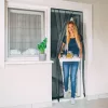 Garden of Eden Szúnyogháló függöny ajtóra 4 db szalag max. 100 x 220 cm fekete (11608BK)