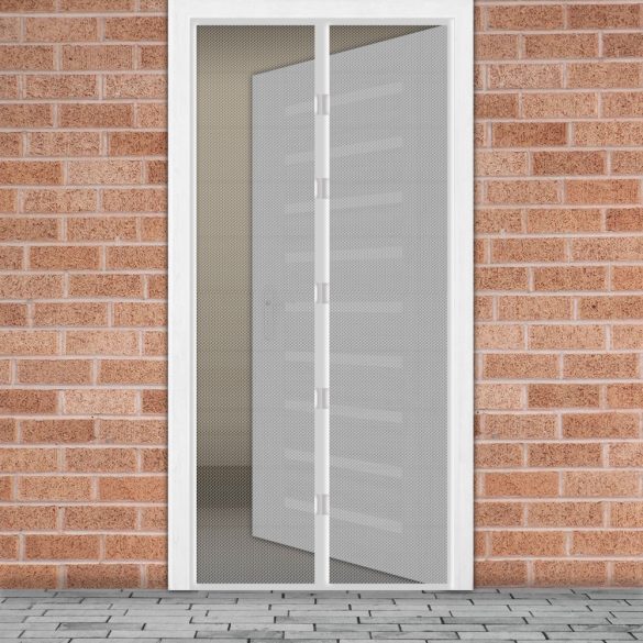 Garden of Eden Szúnyogháló függöny ajtóra mágneses 100 x 210 cm - fehér (11398WH)