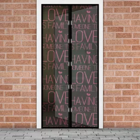   Garden of Eden Szúnyogháló függöny ajtóra -mágneses- 100 x 210 cm - LOVE (11398M)