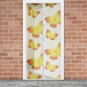   Garden of Eden Szúnyogháló függöny ajtóra mágneses 100 x 210 cm Sárga pillangós (11398L)