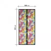 Garden of Eden Szúnyogháló függöny ajtóra -mágneses- 100 x 210 cm - színes pillangós (11398K)