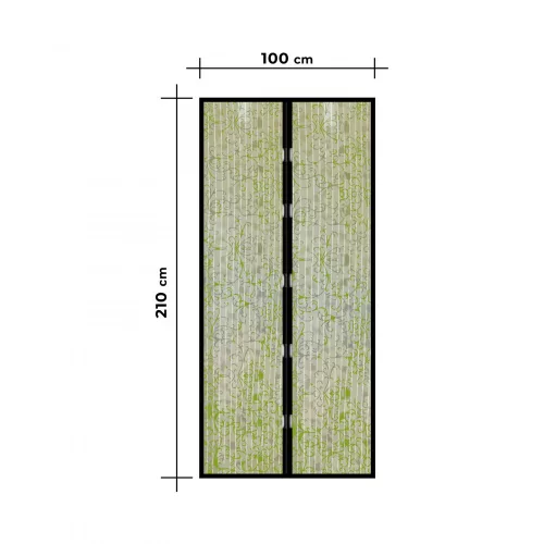 Garden of Eden Szúnyogháló függöny ajtóra mágneses 100 x 210 cm Virág mintás (11398H)
