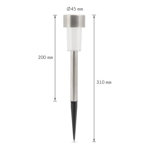 Garden Of Eden LED-es kültéri szolár lámpa 190 x 45 mm fém (11702A)