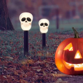   Garden of Eden Led-es szolár lámpa - halloween - koponya (11374F)