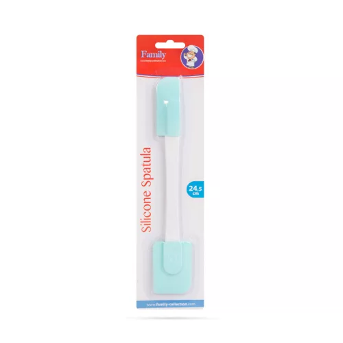 Family Szilikon spatula - világoskék, kétoldalú - 24,5 x 4,5 cm (57528A)