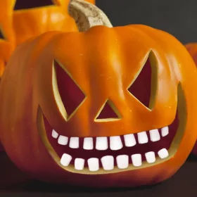 Halloween-i töklámpás fogak - 18 fog / csomag (58110)
