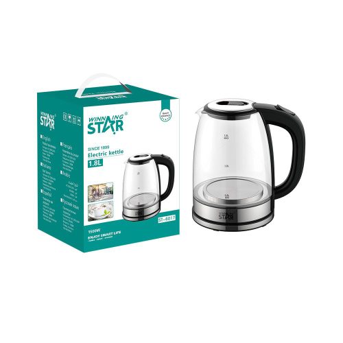 Winning Star Elektromos üveg vízforraló - 1500 W - 1.8 L (DA00461)