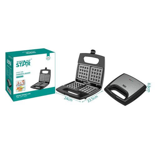 Winning Star Gofrisütő - 2 szeletes - 750 W (DA00462)