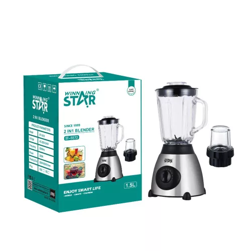 Winning Star 2 az 1-ben turmixgép - 1,5 L - 5 sebesség - 350 W (DA00475)