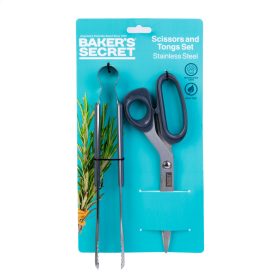   Baker's Secret rozsdamentes fogó  és  olló szett (DA00972)