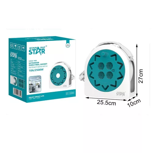 Winningstar WinningStar - Kábeldob 20 m kábellel - 4 x 230 V aljzat (DA01164)