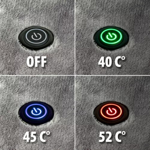 Fűthető USB -s takaró -  150 x 80 cm - 40 - 52°C - szürke (DA01204)