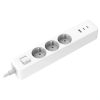Xiaomi 20W POWER STRIP (2C1A) EU (BHR07UKEU) hálózati elosztó 3-as, usb csatlakozás 2c1a