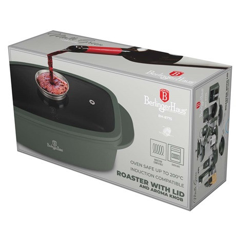 Berlinger Haus BH/8775 pecsenyesütő fedővel és aroma gombbal 6 l