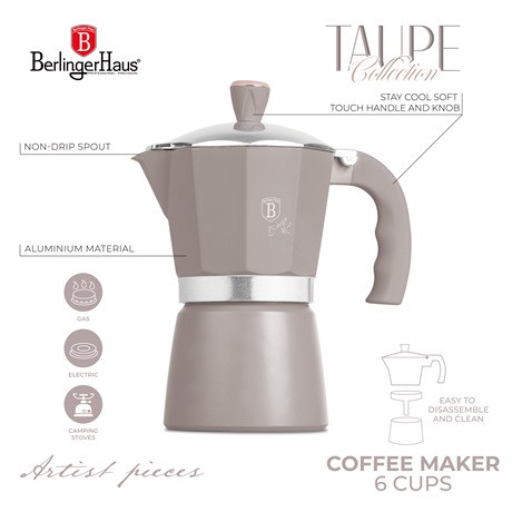 Berlinger Haus BH/8569N kotyogós kávéfőző, 6 személyes