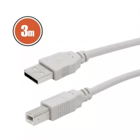 Nexus USB kábel 2.0 A dugó - B dugó 3,0 m (20123)