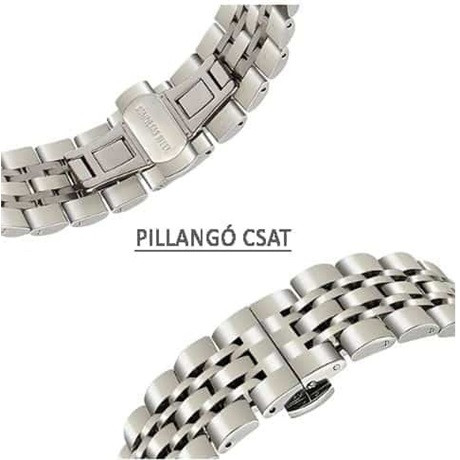 Mybandz 20SKU2511 jubilee láncszemes fém óraszíj / ezüst/ 20mm