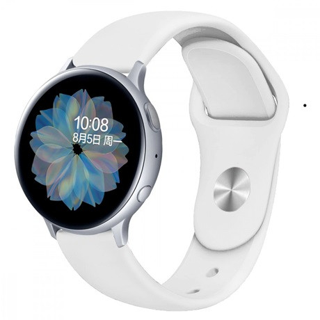 Mybandz 22SKU6112 szilikon óraszíj gömb csattal /fehér/