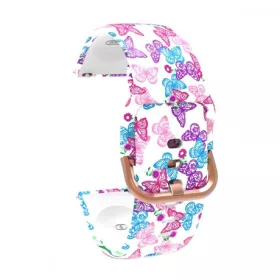   Mybandz 20SKU6144 szilikon óraszíj rosegold csattal /pillangó mintás / 20mm