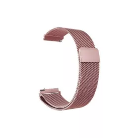   Mybandz 22SKU629 milánói mágneses fém óraszíj - pink/ 22mm