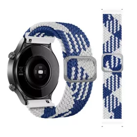   Mybandz 22SKU4105 állítható elasztikus szövet óraszíj /kék-fehér/ 22mm