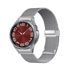   Mybandz 63270 csatos milánói fém óraszíj-samsung galaxy watch 5-6-7/ezüst/20mm