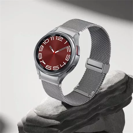Mybandz 63270 csatos milánói fém óraszíj-samsung galaxy watch 5-6-7/ezüst/20mm