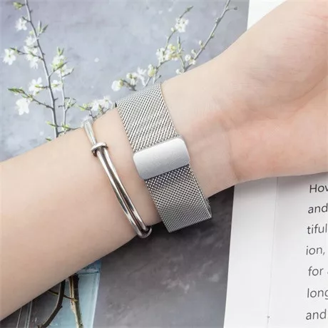 Mybandz 63270 csatos milánói fém óraszíj-samsung galaxy watch 5-6-7/ezüst/20mm