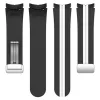 Mybandz 41675 csíkos szilikon óraszíj galaxy watch 4-5 /fekete-fehér/ 20mm