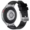 Mybandz 53272 element szilikon óraszíj-samsung galaxy watch 5-6-7/fekete-ezüst/20mm