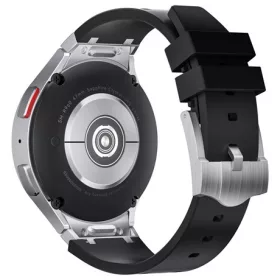   Mybandz 53272 element szilikon óraszíj-samsung galaxy watch 5-6-7/fekete-ezüst/20mm