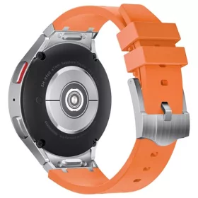   Mybandz 53270 element szilikon óraszíj-samsung galaxy watch 5-6-7/narancs-ezüst/20mm