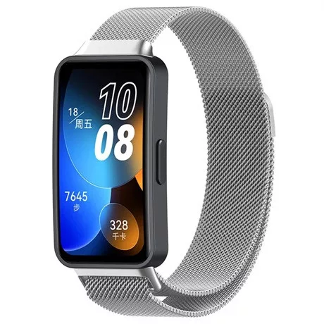 Mybandz 23501 huawei band 8-milánói mágneses fém óraszíj/ezüst